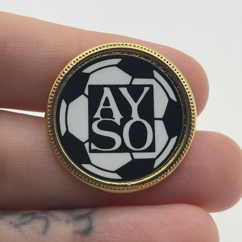 AYSO American Youth Soccer League Founded 1964 Lapel Hat Pin